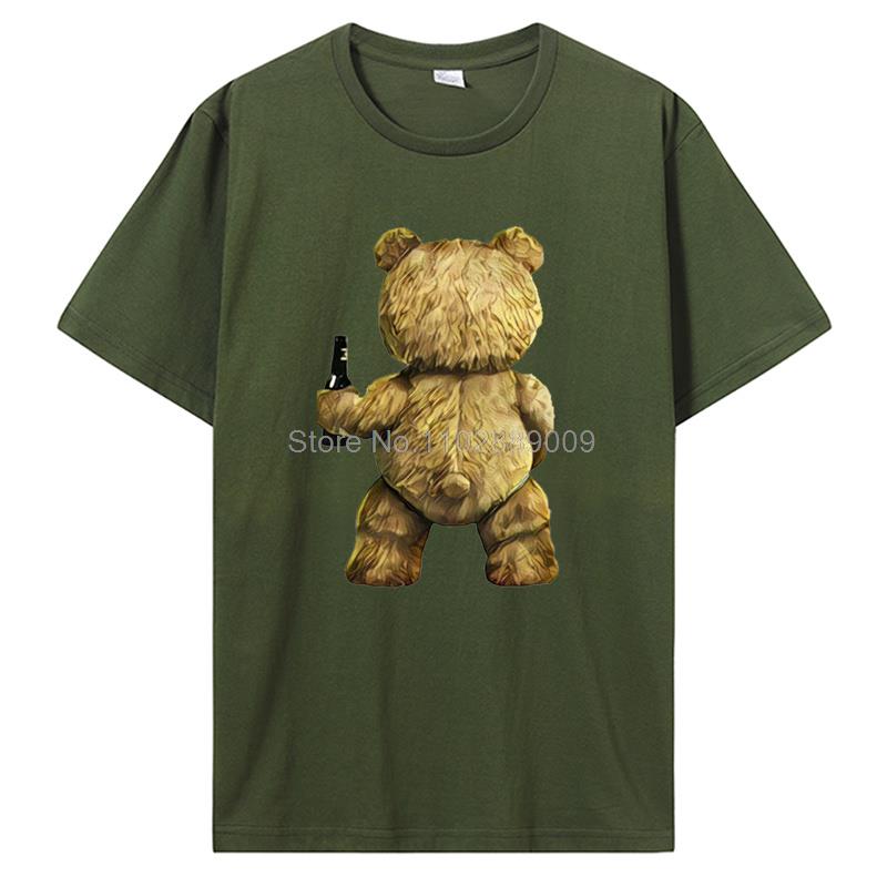 Teddy Bear Playing Badminton Tshirt Exercise Clothing T-shirt Graphics Kawaii Men Women Short Sleeve Printed T Shirt Top Tees