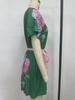 Summer Cross-Border Women's Casual Print Tie-Up Dress