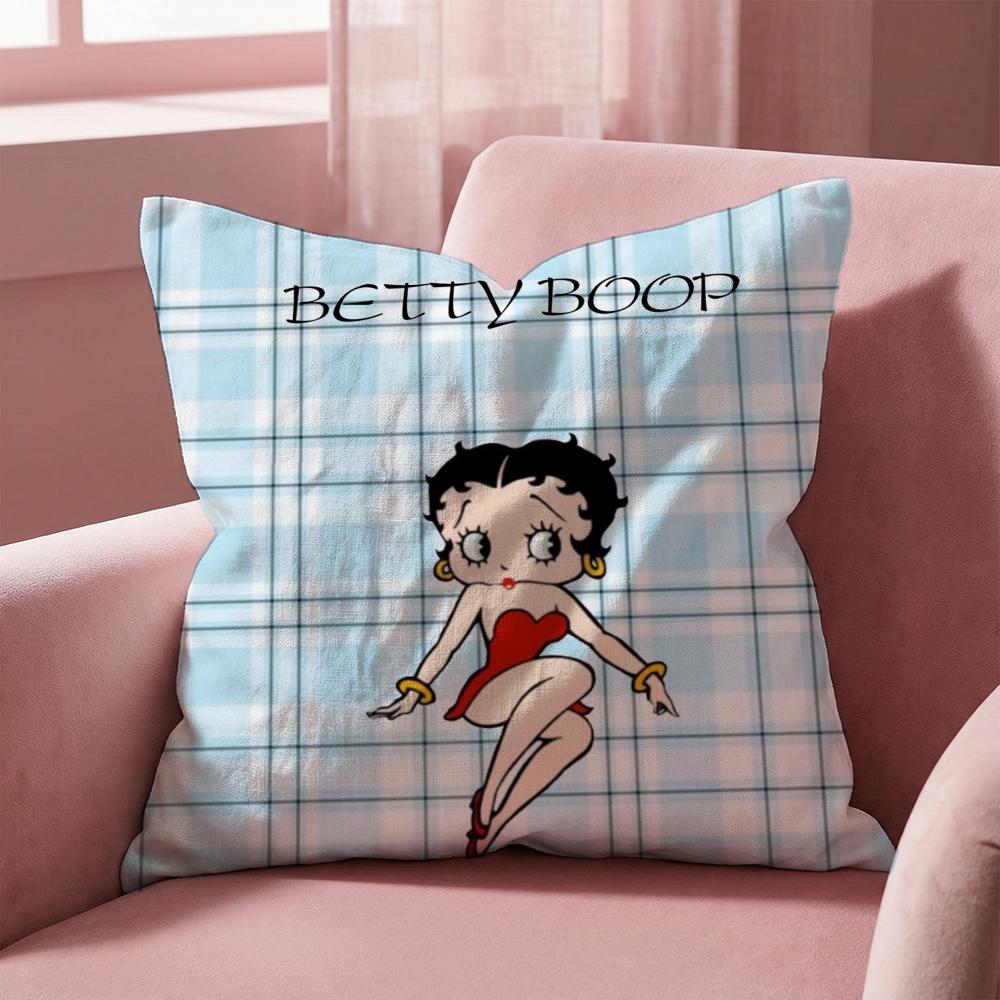 BBeTTyCuTeBoop Cushion Cover MultiScene Pillow Cover for Home Car Reversible Soft Durable for Daily Use