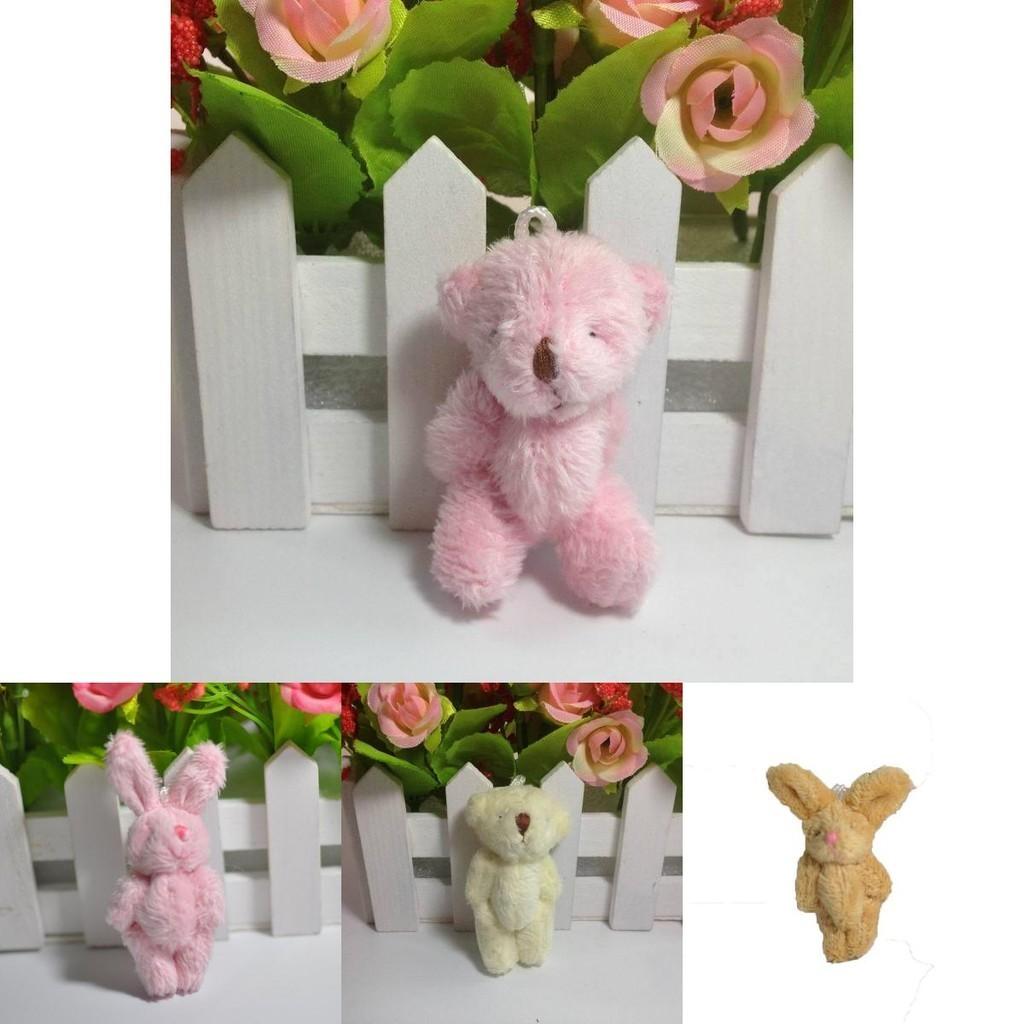 Adorable Mini Cute Plush Toy Tiny Rabbit Bear Doll With Soft And Cozy Feel