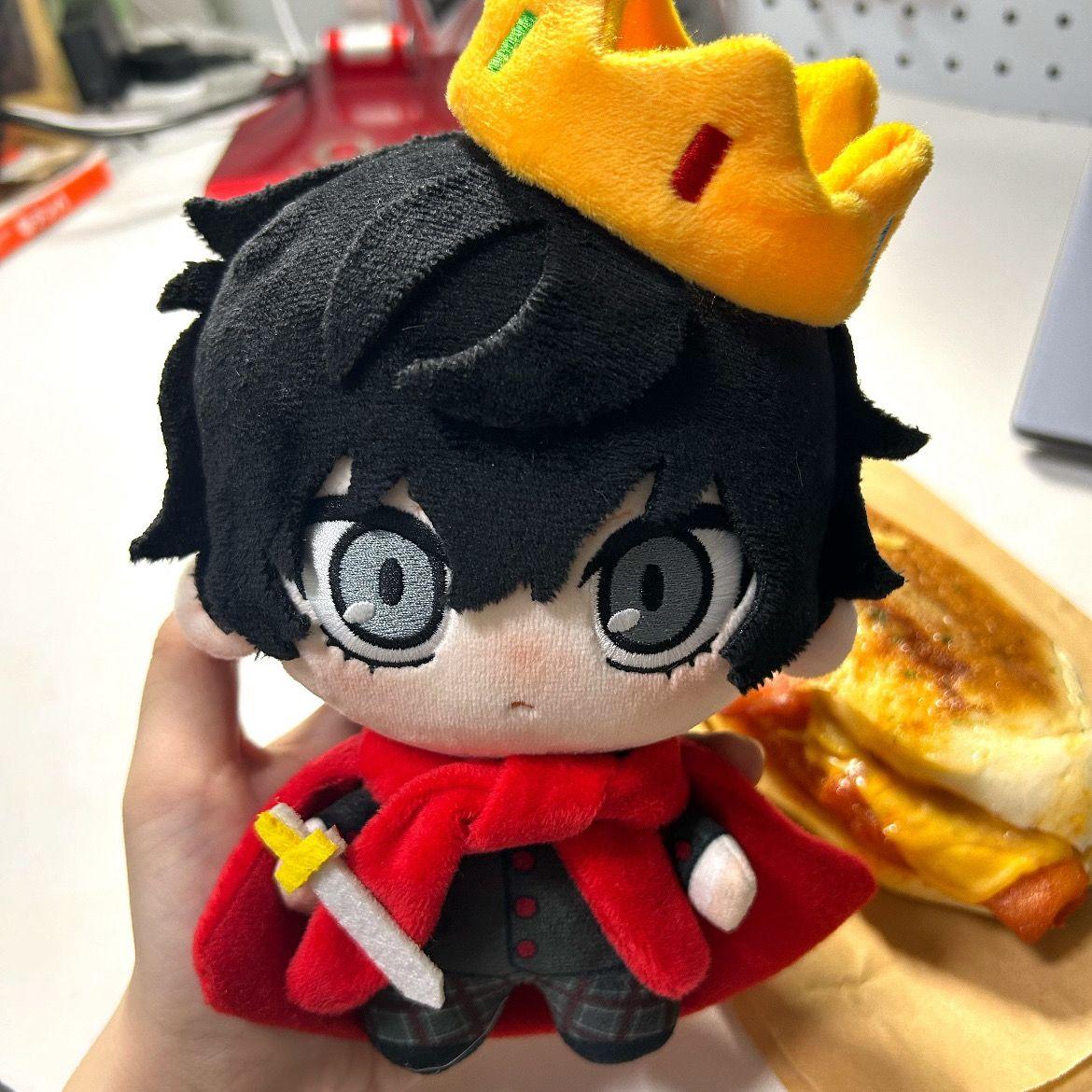 10cm Amamiya Ren Plüschpuppe Joker Weiche Baumwollpuppe Anime Peripherieartikel Stofftier Rucksackanhänger Fans Sammlerstück Weihnachtsgeschenke 10cm