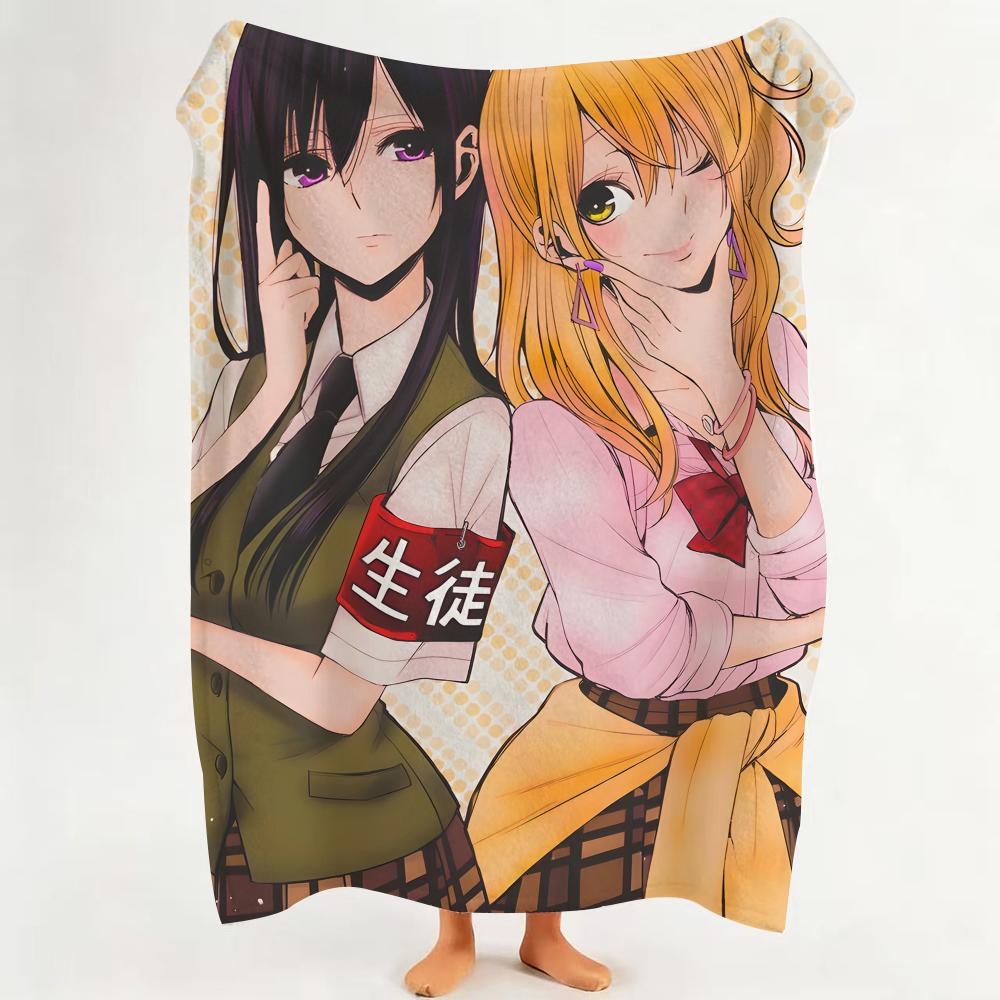 Anime H Hot C Citrus Throw Flannel Throw Blanket Suitable for Sofa Living Room Bedroom