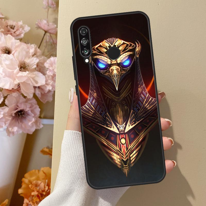 Egypt God Horus And Anubis For Huawei Nova 12i 8i 11i 12s 9 10 SE Y60 Y70 Y90 Y72 Y73 Y61 Y91 P60 Pro P30 P40 Lite Case