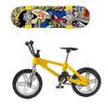 Finger Skate Board Mini Skatepark Professional Ramp Finger Skateboard Children Assembled Alloy Track Scooter Toy Finger Bicycle