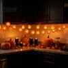 Fall Theme Room Decor Marigold Flower String Lights, Artificial Cempasuchil Decorative Lamps, Halloween Festive Tabletop Lighting Warm LED Lights