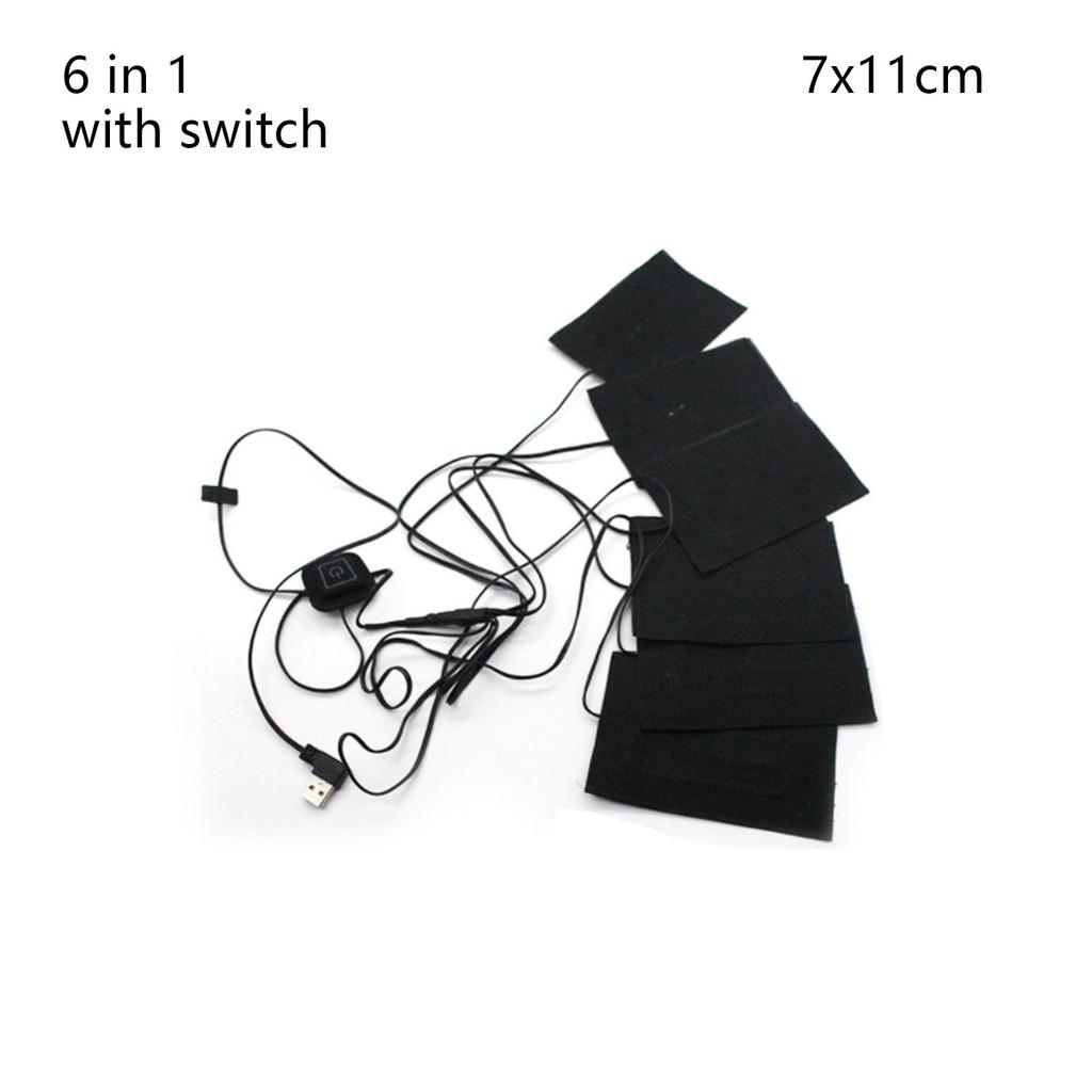 Carbon Fiber USB Port Heat Mat Cloth Heater Pads Fast-Heating Heating Pad for Back and Shoulder