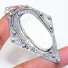Natural Selenite, Topaz Gemstone 925 Sterling Silver Jewelry Pendant 3.07" ZS-793