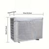 600D Waterproof AC Outdoor Unit Cover Sunproof Dustproof Windproof Snow Resistant Mini Split Protective Cover for Running Use