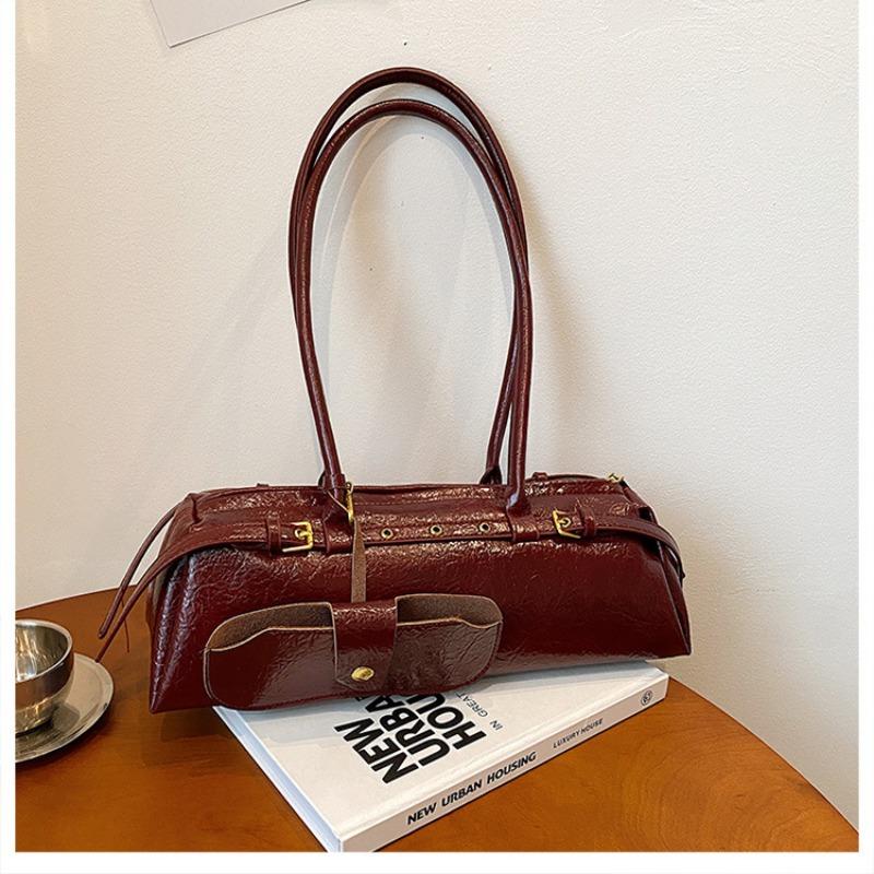 Nischentasche Damen große Kapazität neu Sommer Retro Schulter Achseltasche lässig Pendler Baguette-Tasche