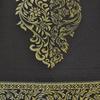 Black Table Runner with Golden Pompoms 23x200cm