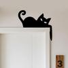 Cat Door Topper Decorative Door Topper Wooden Cat Shape Wall Decoration For Halloween Apartment Dwellers Outdoor Event Hosts