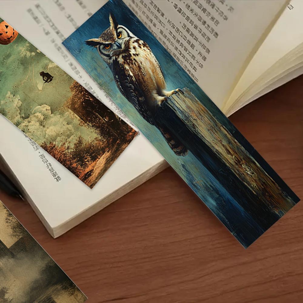 32pcs, Retro Halloween Bookmarks, Back To School Season, Christmas, Teacher's Day, Suitable for Readers and Birthday Gifts.