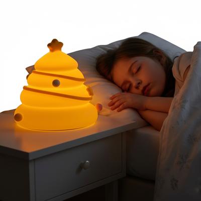 Silicone Cute Rechargeable Night Light Tap To Use Dimmable Bedside Table Lamp Baby Night Light for Babies Toddlers & Children