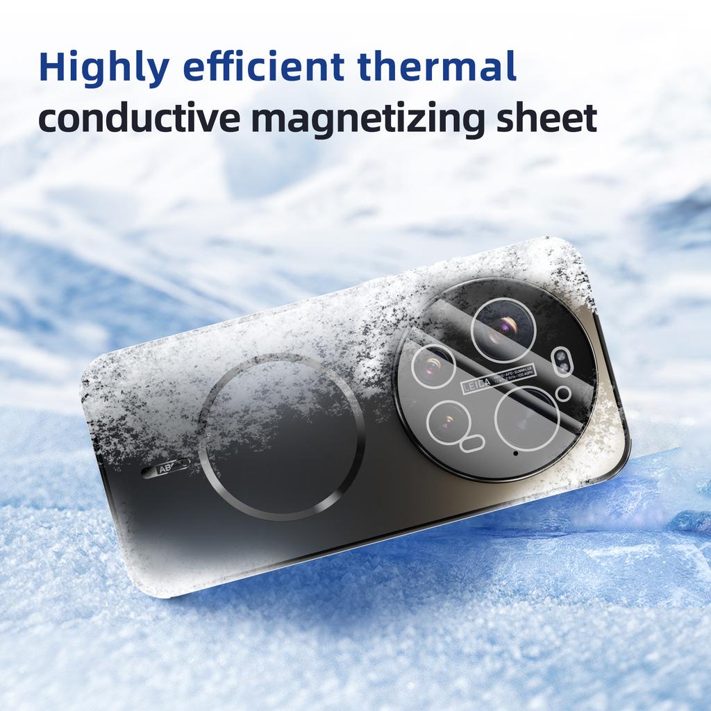 ABEEL For Xiaomi 17 Ultra 5G Magnetic Case TPU PC Cooling Matte Phone Back Cover with Lens Film