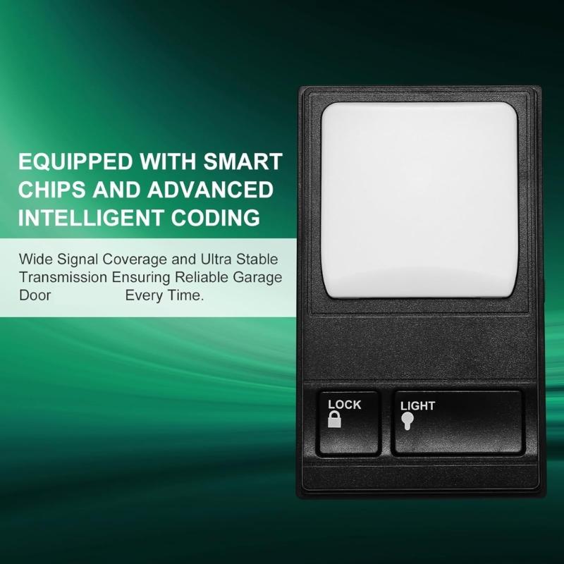 Multiple Function Wall Mounted Garage Door Opener Switches Door Wall Control Panel for Interior Operation Of Receiver Light
