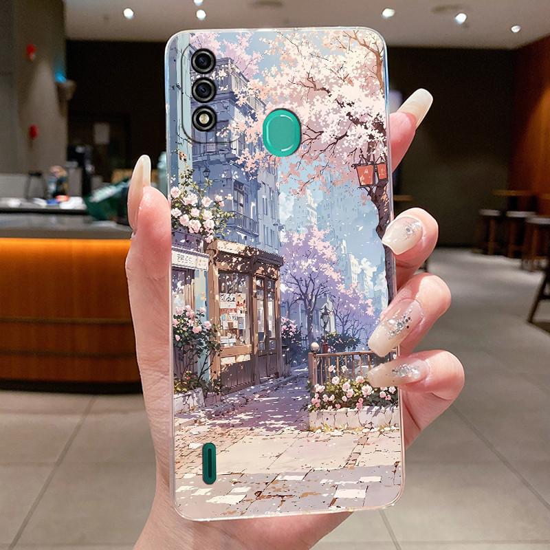Casing For ITEL A48 Aesthetic Luxury Cute Cool Boys Girls Soft Silicone Phone Case Back Cover For ITEL A48 Transparent TPU Shell
