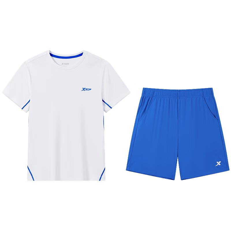 XTEP Kids  Unisex Sporty Short Sleeve Knitted Set 175