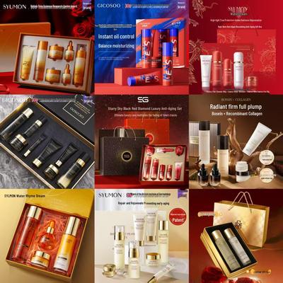 Top-Selling Skincare Gift Set: Hydrating Beauty Essentials with Essence, Toner, Lotion, Cream, and Serum [Genuine Products]