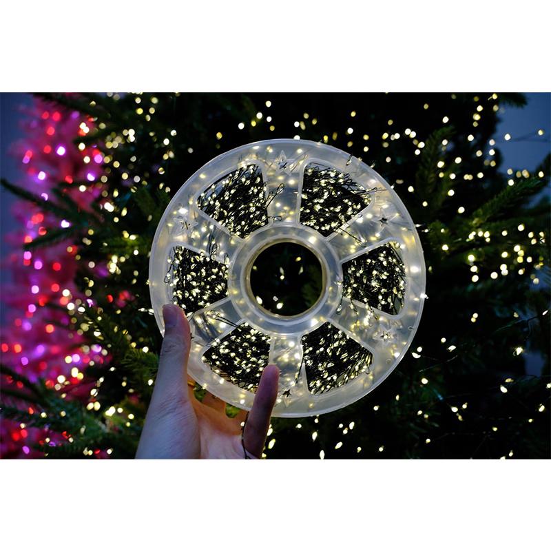Jingyu LED Christmas Green Wire String Lights
