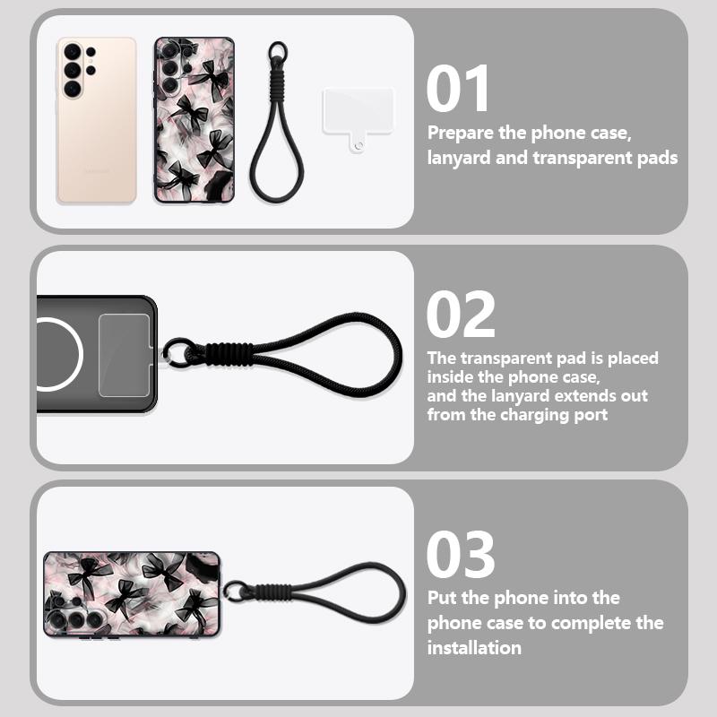 Pink Bowknots Print Case For Samsung S26 Ultra S25 FE S24 S24 Plus A57 A37 A17 A56 A36 A16 A55 A35 A15 A54 5G Hybrid Magnetic Matte Cover
