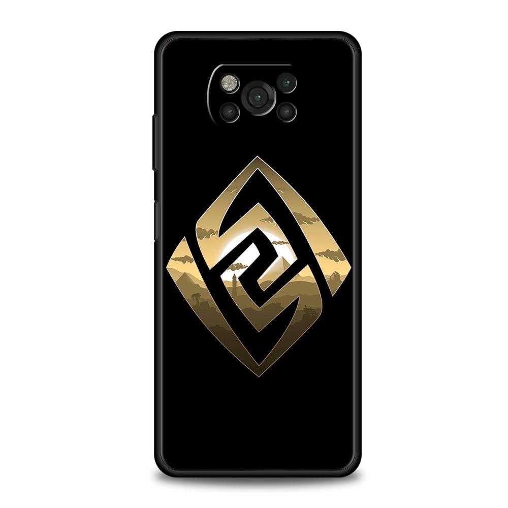 Cute Genshin Impact Logo For Xiaomi Mi Poco X3 NFC M3 F3 M4 X4 Pro Case 5G Note 10 Lite 11 11T 10T 11X 12 Pro 9T 11i Phone Cover