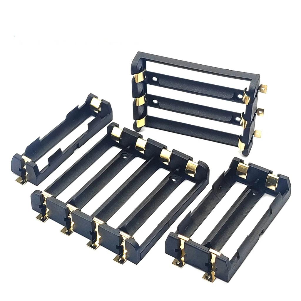 1x2x3x4x18650 Smt Battery Holder 18650 Smd Storage Box Battery Container Power Bank with Bronze Pins Rechargeable SMT DIY