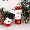 Santa Clause Wine Bottle Decorative Case Cloth Wine Bottle Accessories  Table