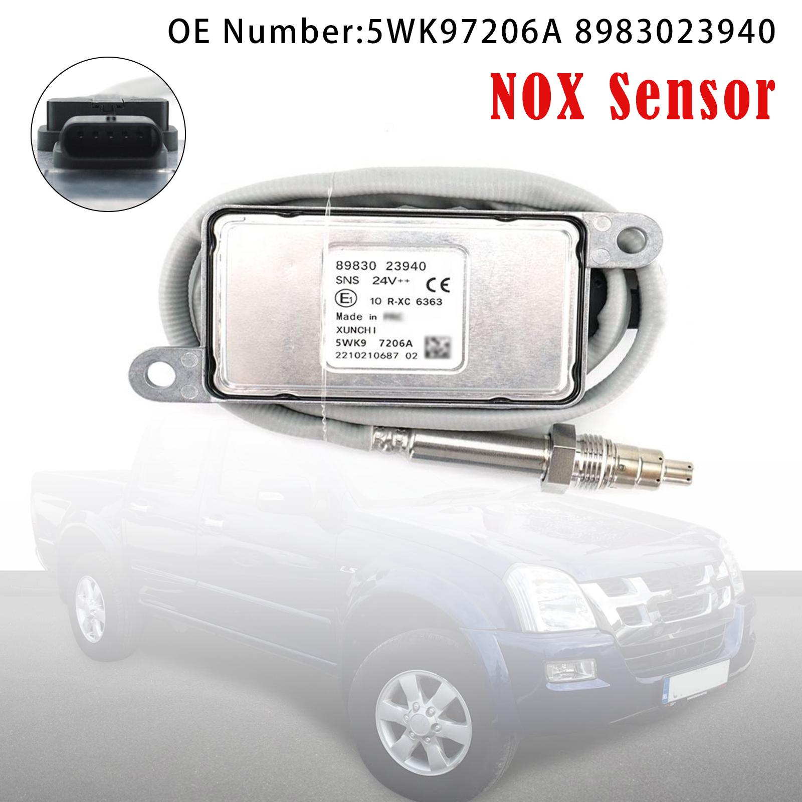 Nitrogen Oxygen NOX Sensor 5WK97206A 8983023940 For Isuzu 24V 4HK1 6HK1 4JJ1 6WG1