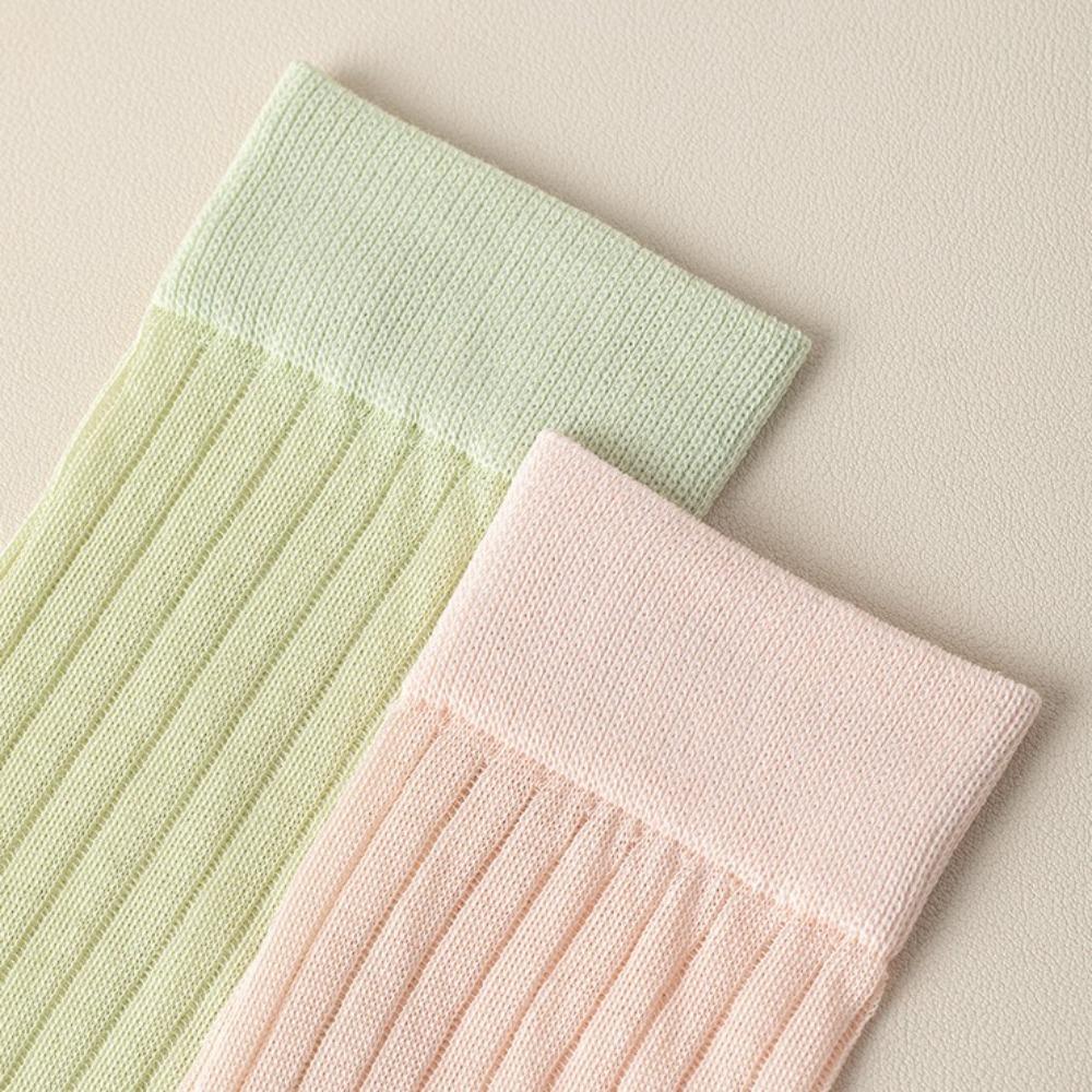 Thin JK Calf Long Socks Knee High Separate Toe Stockings Mid-tube Stocking Women Spring Summer