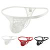 Men Underpants Hollow Out Lace Embroidery Slim Fit Comfortable Breathable T-back See-through Mesh U Convex Thongs Sleeping Clothes