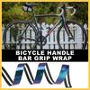BULLSPANN Bicycle Grip Tape for Road Handlebar Tape with End 1 Bikes, Anti-Slip Plugs, Pair, Blue/Purple
