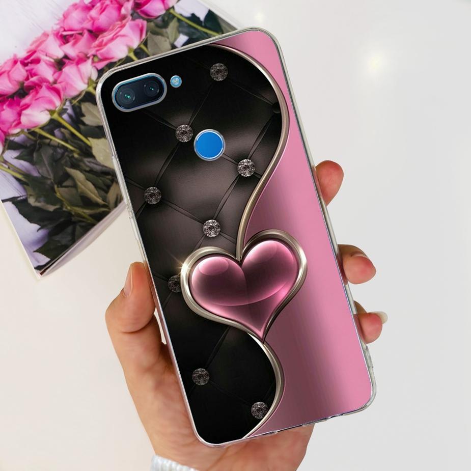 For Xiaomi Mi 8 Lite Case Cute Painted Cover Clear Silicone Phone Case For Xiaomi Mi 8 Lite 8Lite Back Cover 6.26'' Fundas Coque