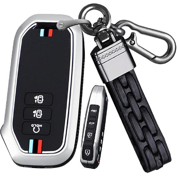 SANRILY Luminous 7 Button Key Fob Cover Fit for Kia EV6 GT K5 Sorento 2023 2022 Carnival Seven MQ4 Sportage NIRO Key Keyless Full Protection Key Case