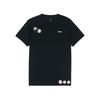 Li Ning Daisy Logo Quick-Dry Breathable Short Sleeve T-Shirt Unisex Tops Black ATSS463-1(TEAM702-3.4.11)