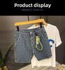 Men's Retro Summer Loose Fit Denim Work Shorts