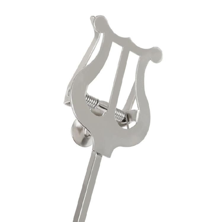 Portable Metal Sax Lyre Sheet Music Clip Saxophone Marchings Clamp-On Stand