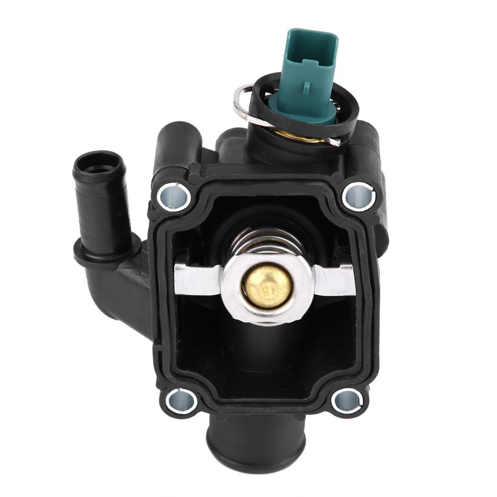 Engine Coolant Thermostat Housing Assembly Fit for Peugeot 206 207 207 CCGRAND RAID PARTNER.