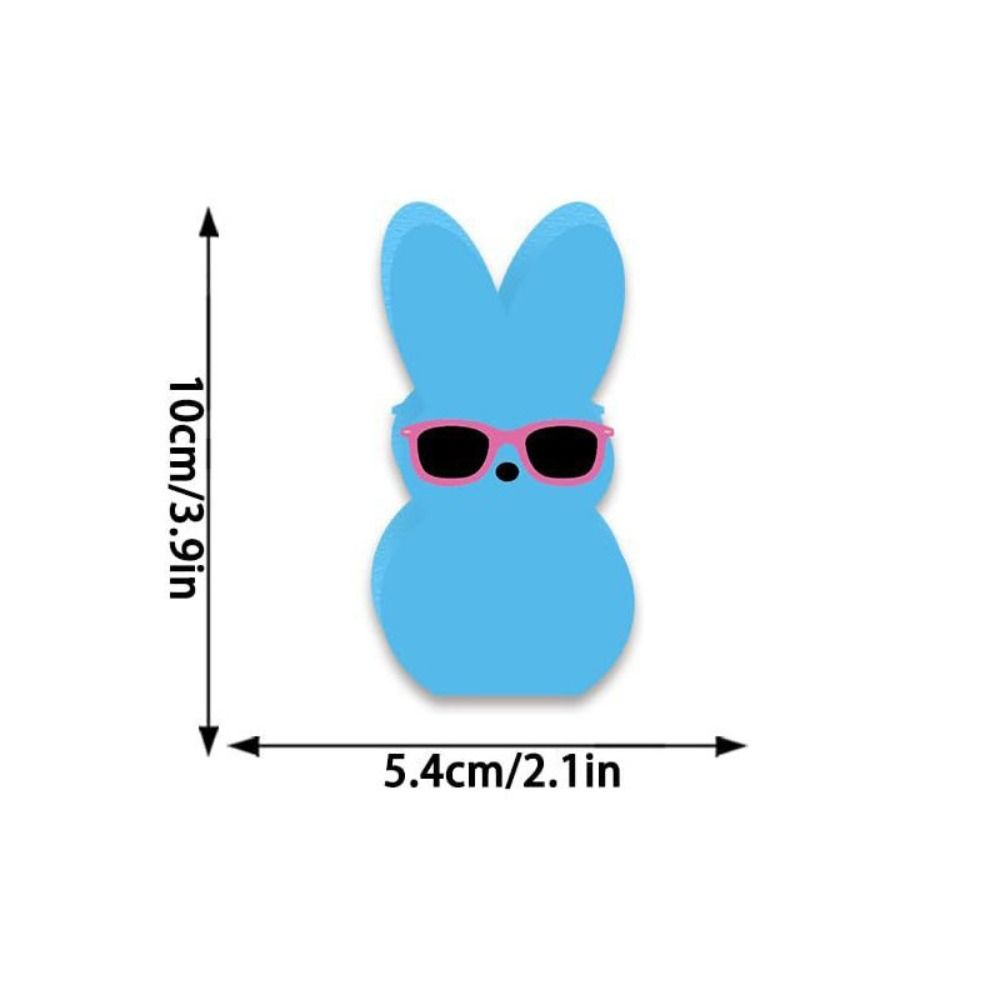 Cartoon Colorful Rabbit Decoration Handmade Home Table Decor Easter Bunny Wood Signs  Friends