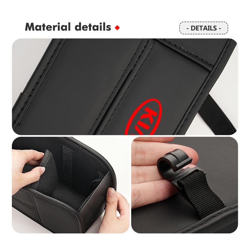 AABIU1 For KIA Car Seat Back Organizer Backseat Storage Bag Foldable Tissue Box Cerato Soul Venga Forte Spectra Sedona Niro Cadenza