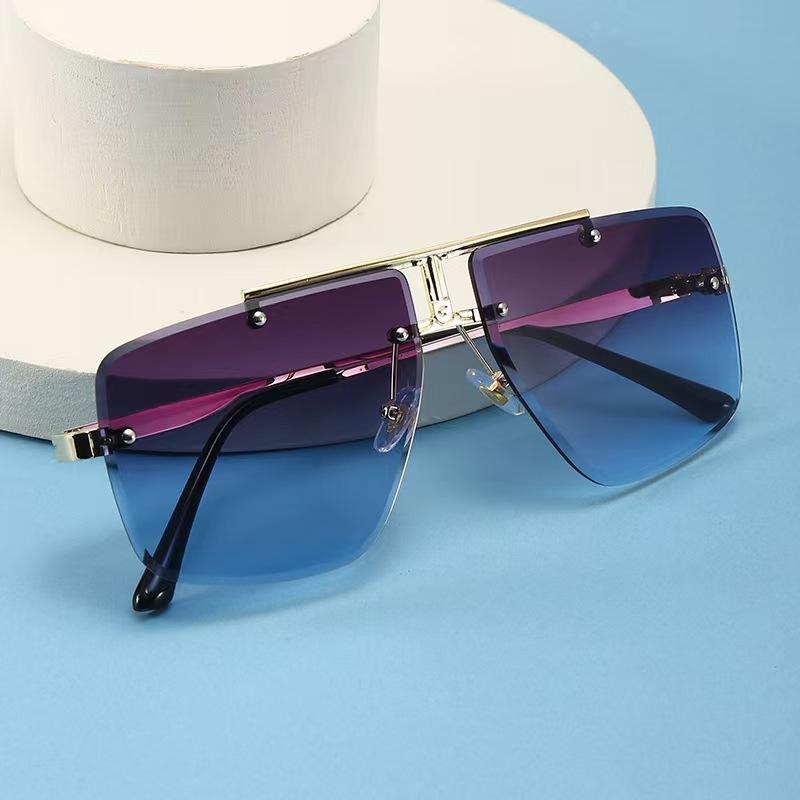 Fashion Men Square Luxury Design Sunglasses Men ladies Gradient Pilot Sunglasses Outdoor Driving Anti Glare Oculos De Sol