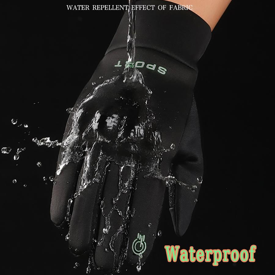 Waterproof Winter Gloves Warm All Finger Touch Screen For Cycling Outdoor Work Lightweight Thermal Running Gloves