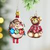 Creative Christmas Tree Decorations: Glass Painted Hedgehog & Bear Charms