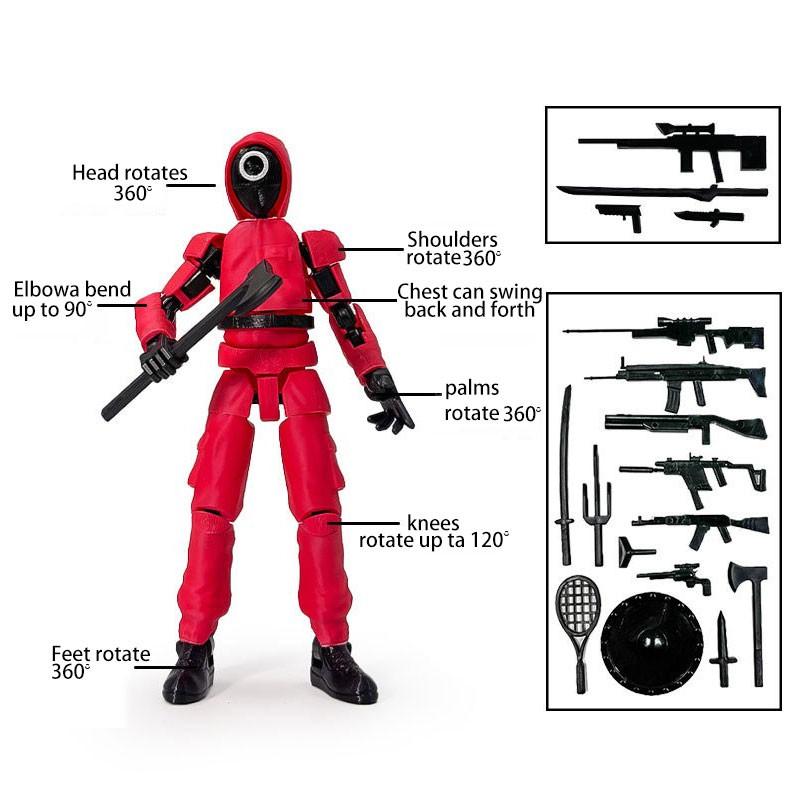 Action Figures, Robot Action Figures, Full-joint Stop-motion Animation, Multi-joint Movable, Various Accessories, Desktop Decoration