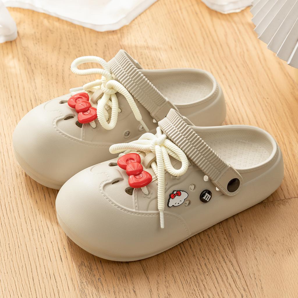 Höhlenschuhe für Damen im Sommer, geeignet für Outdoor-Bekleidung am Strand, rutschfeste Heimdekoration, Sandalen mit dicken Sohlen für Damen