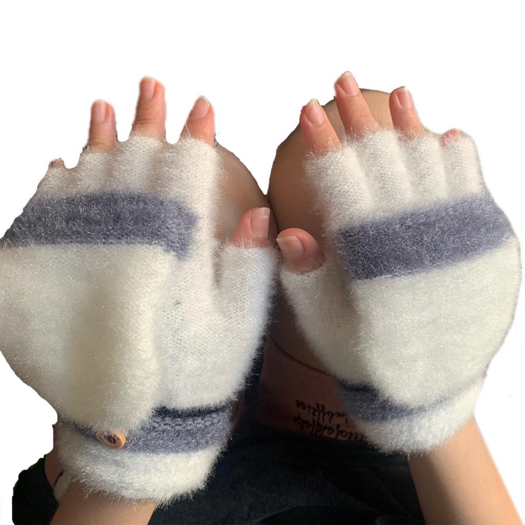 Heated Gloves Electric Gloves for Men Women Half Finger Heating Hand Warmer Winter Gloves for Office Work