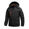 Men's Winter Cotton Coat, Thickened Velvet, Warm Casual and Versatile Jacket, Men's Loose Large Size, Medium and Long Cotton Coat, Solid Color