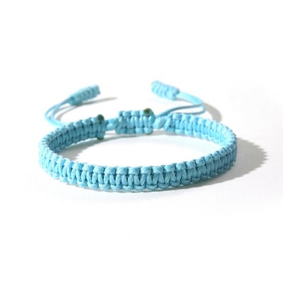 Unisex Håndtau Justerbart Håndlaget Flettet Ensfarget Tykt Bruddsikkert Lett Stablebart Armbånd Symbolske Farger