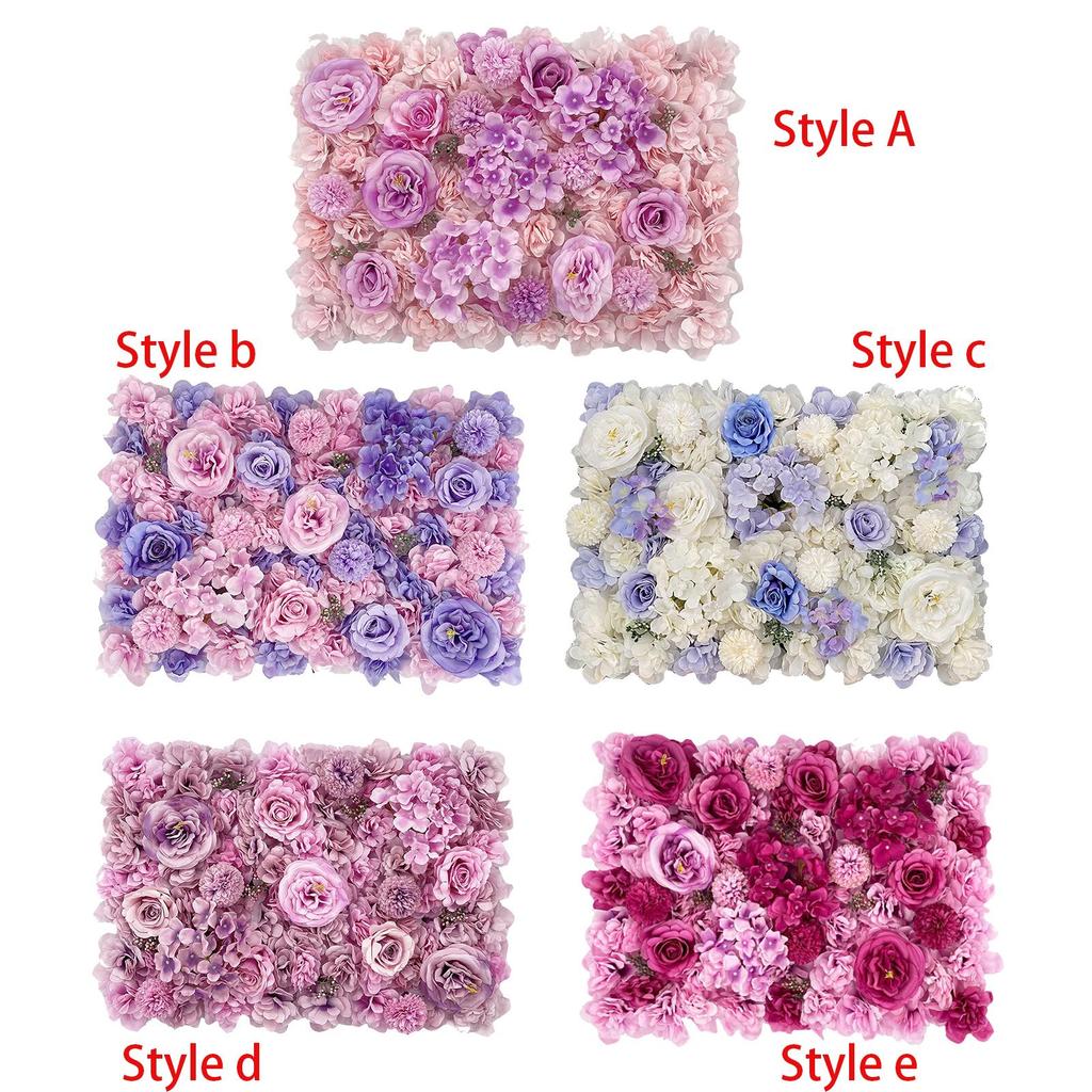 Artificial Flower Panel Decorative Romantic Valentines Day Gifts Rose Backdrop for Wedding Event Stage Valentines Day Wall Decor