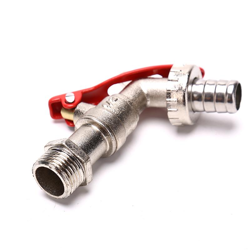 1/2 Zoll Zinklegierung Wasserhahn Abschließbarer Wasserhahn Gartenschlauchhahn mit Schloss