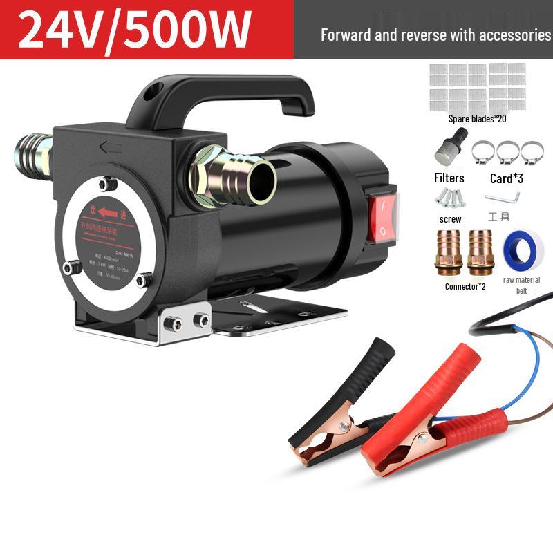 Electric Oil Extractor Pump 12V/24V/220V - Diesel Self-Priming Refueling Pump